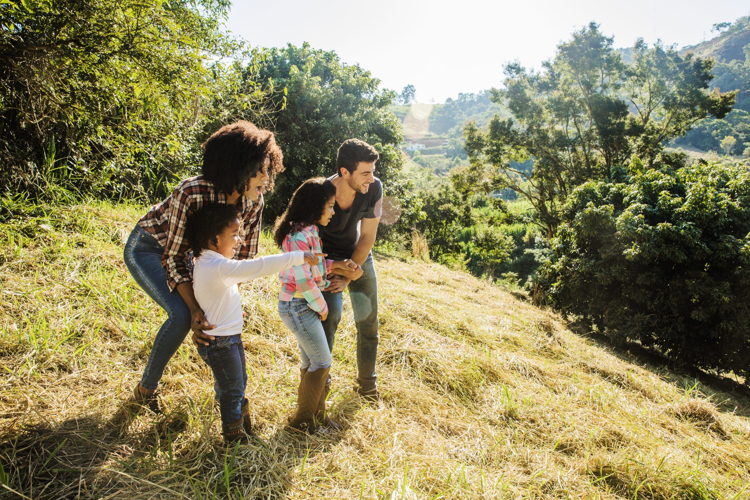 Familia en la naturaleza
