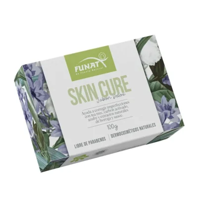Skin Cure Jabón Detox 100 g — jabón natural con carbón activado para limpieza facial y corporal